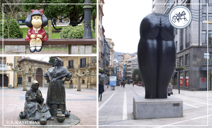 Una ruta por Oviedo, la ciudad de las estatuas